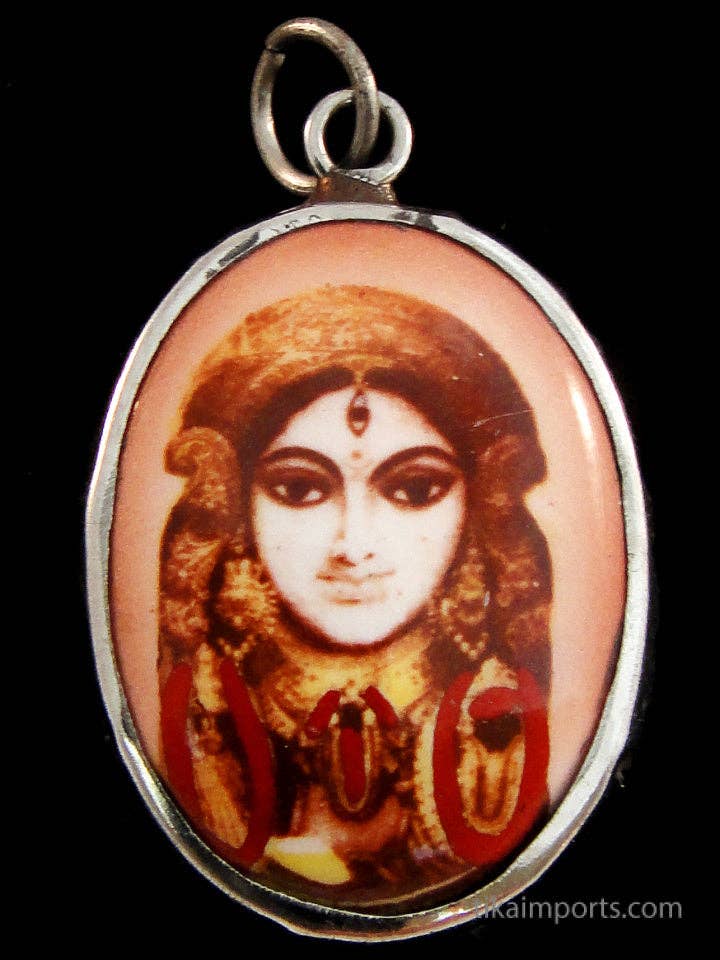 Kali Enamel Pendant Necklace