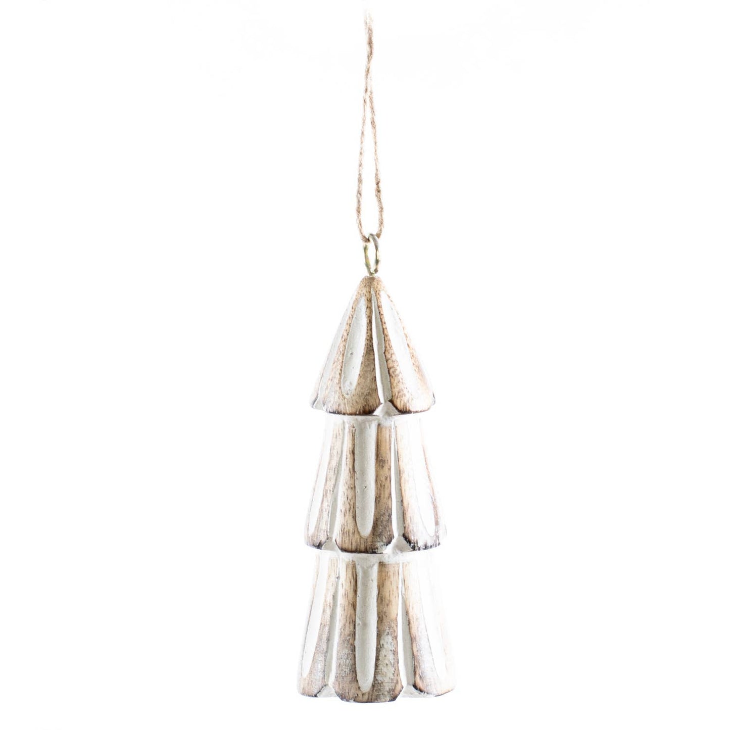 Mango Wood Carved Tree Ornament