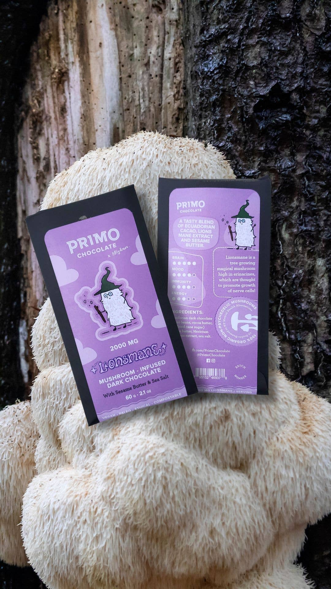 LIONSMANE + SESAME CHOCOLATE BAR