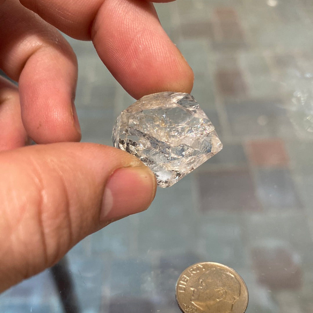 Gem clear Self Dug Herkimer Diamond