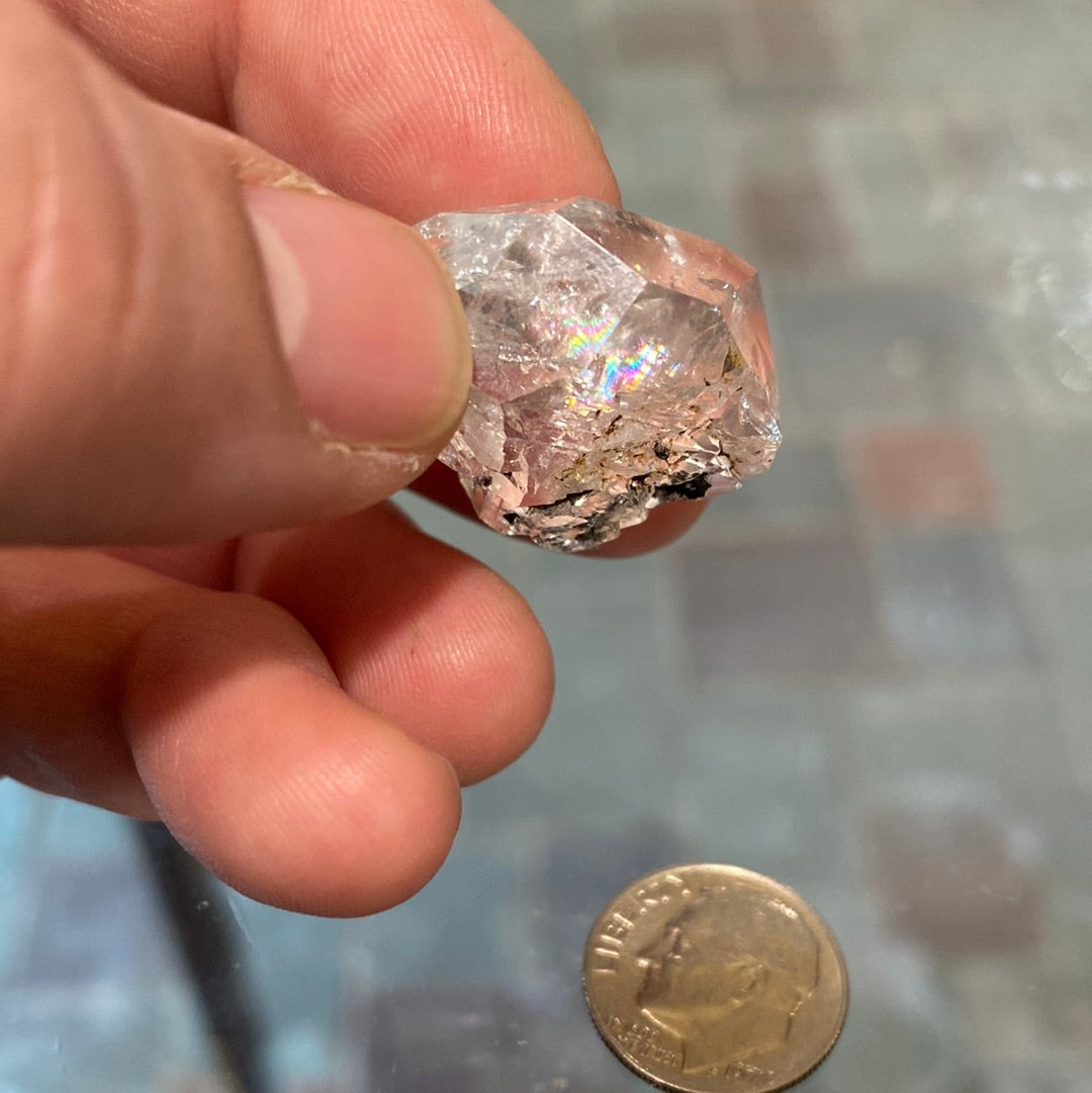 Gem clear Self Dug Herkimer Diamond