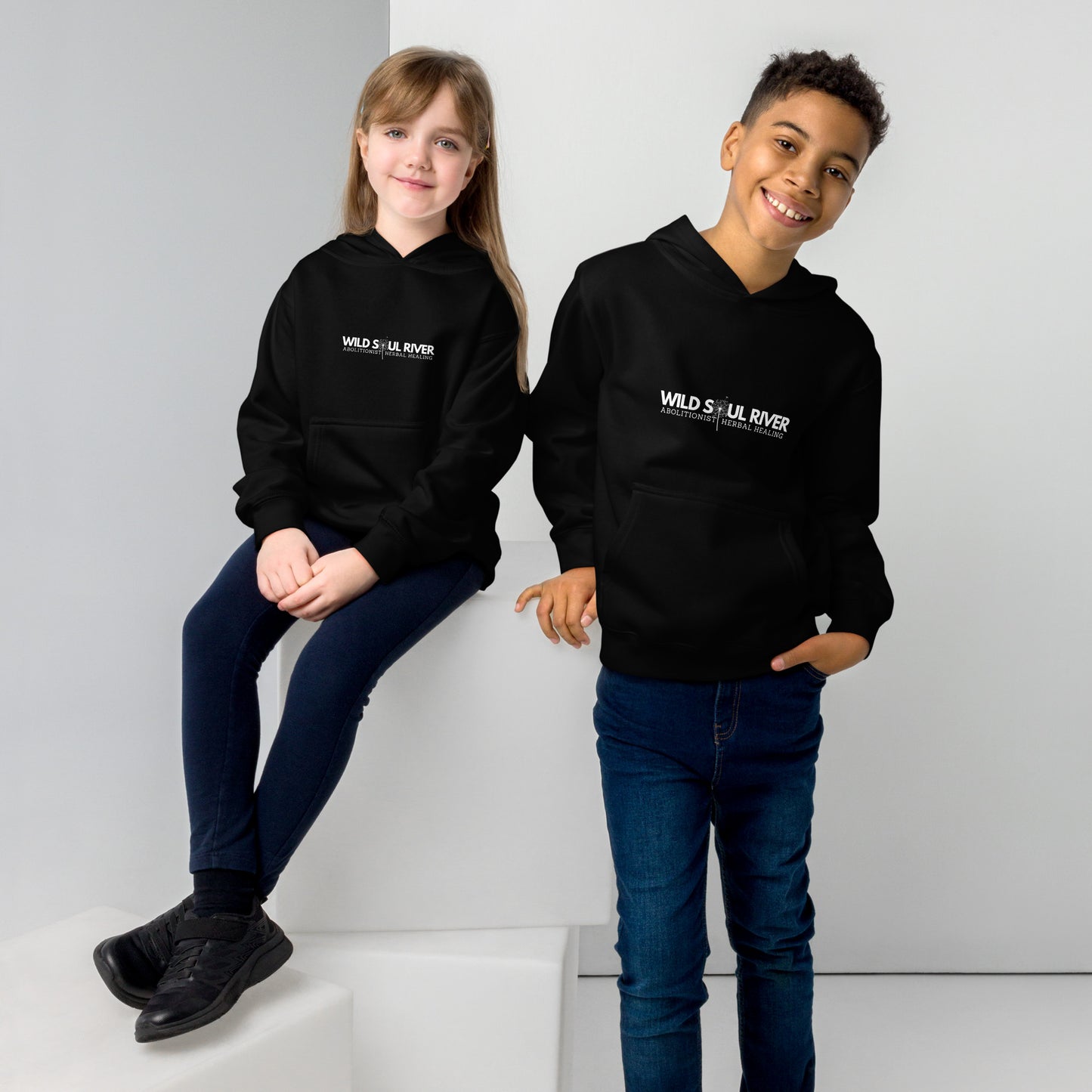 Kids logo fleece hoodie