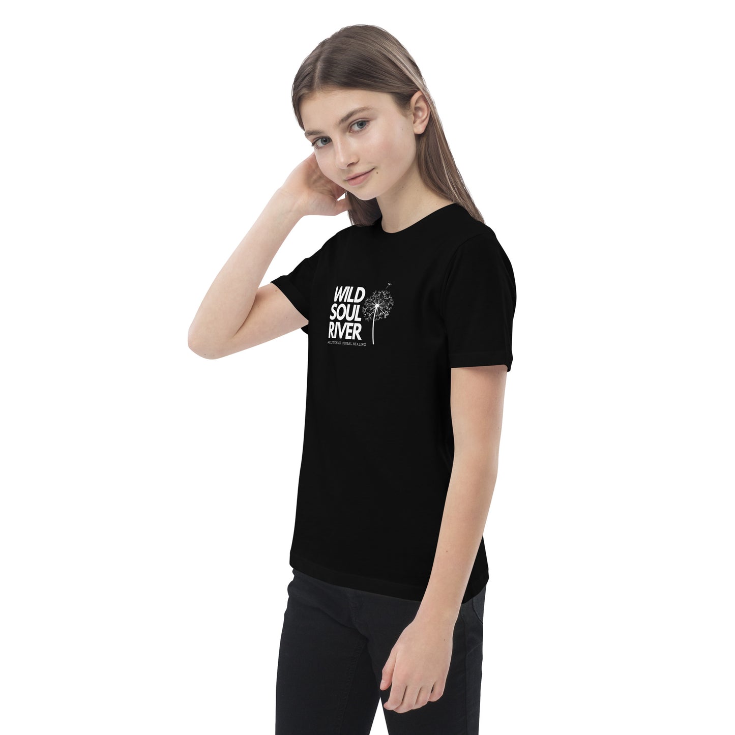 Organic cotton kids logo t-shirt