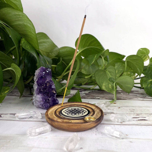 Incense Burner - Flower of Life Design