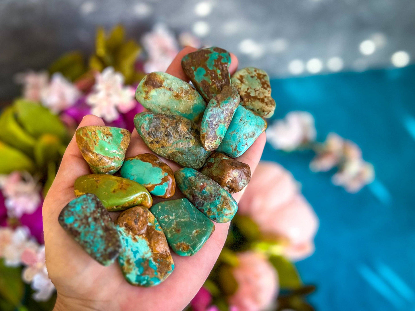 Rough Tumbled Turquoise Nuggets