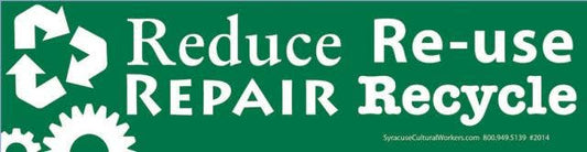 Small Sticker - Reduce, Re-Use, Repair, Recyle