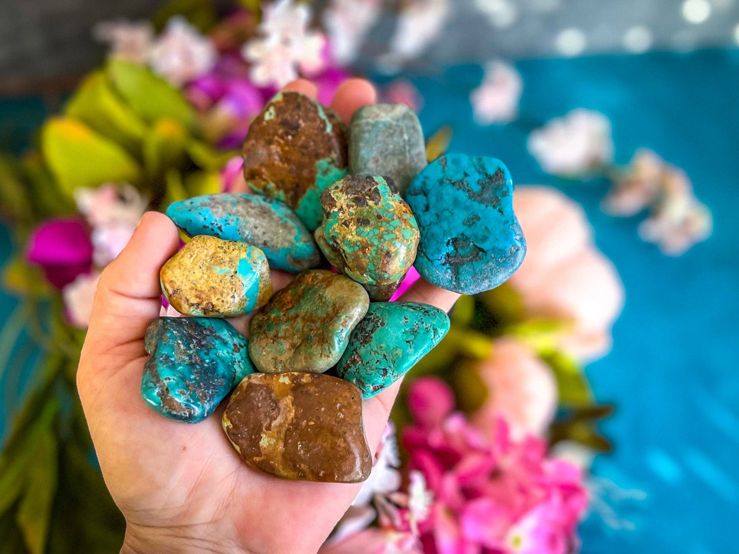 Rough Tumbled Turquoise Nuggets