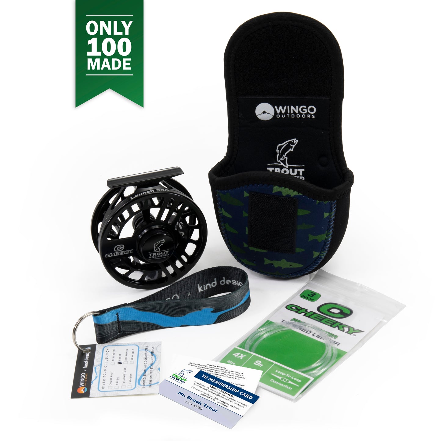 Limited Edition Trout Unlimited x Cheeky Launch 350 Reel Package