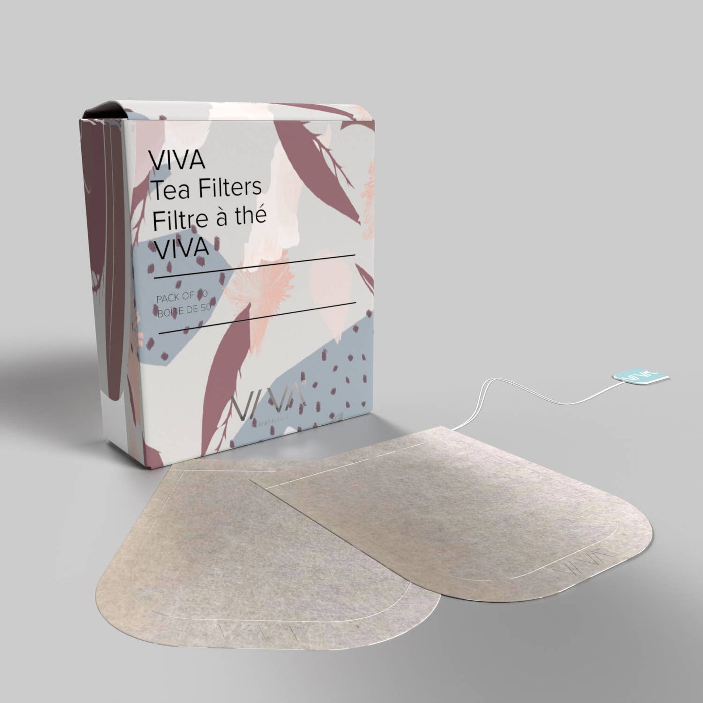 Disposable Tea Bags, 50-Pack