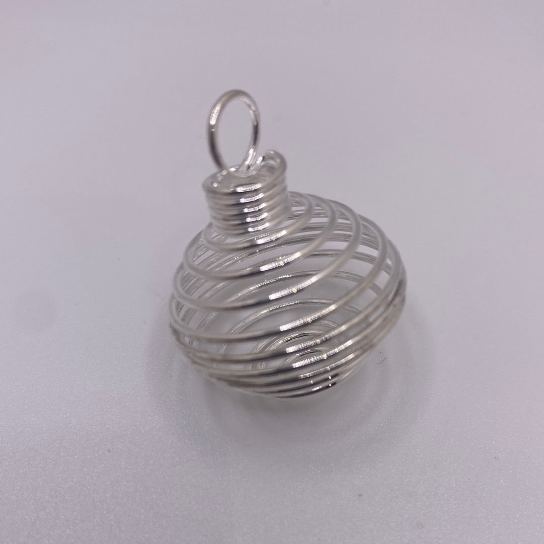 Gold or Silver Plated Cage Pendant