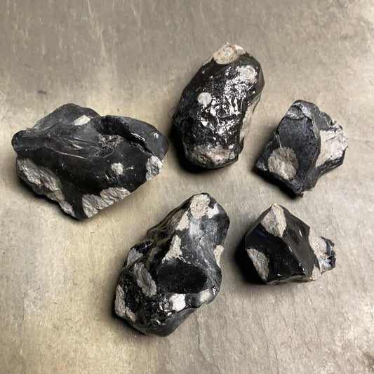Raw Snowflake Obsidian