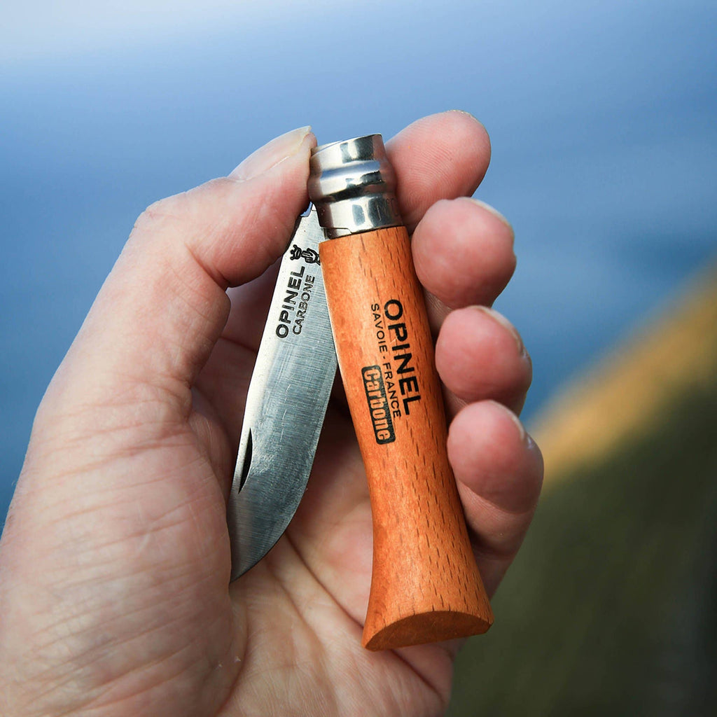 Opinel N°8 Carbon steel + Alpine Sheath Gift Box