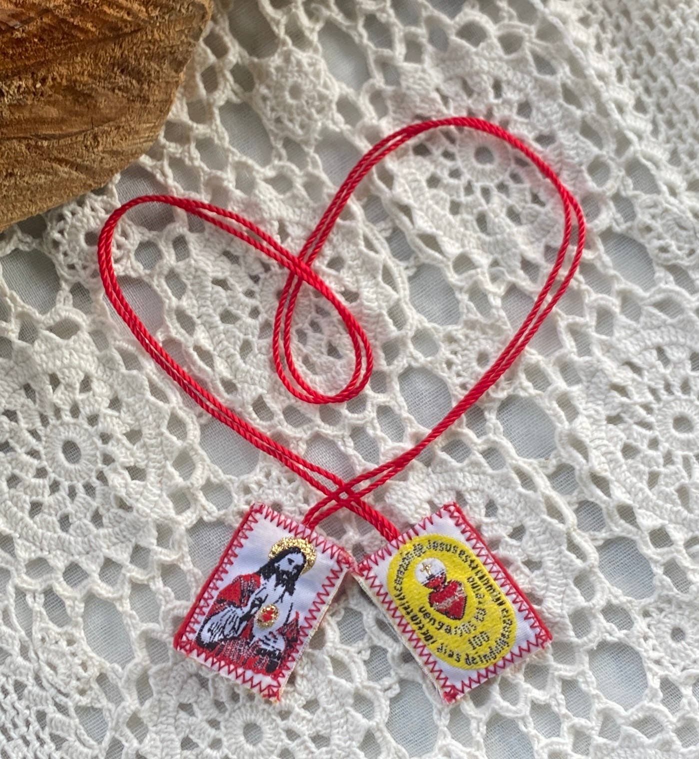 Red Scapular “Sacred Heart of Jesus”