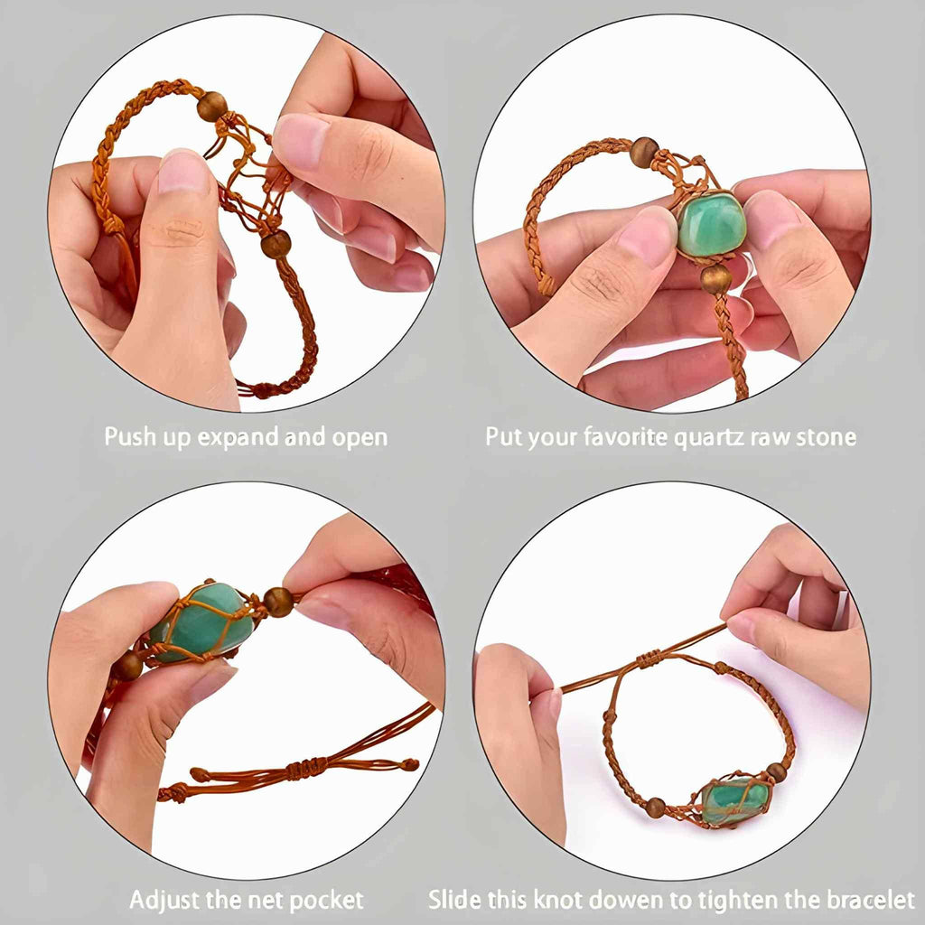 Interchangeable Crystal Holder Bracelet