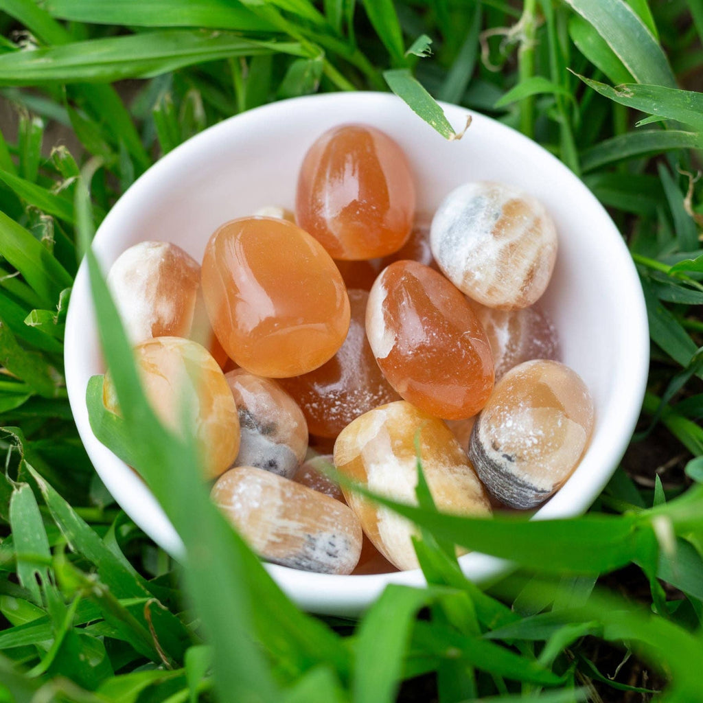 Orange Calcite Tumbled