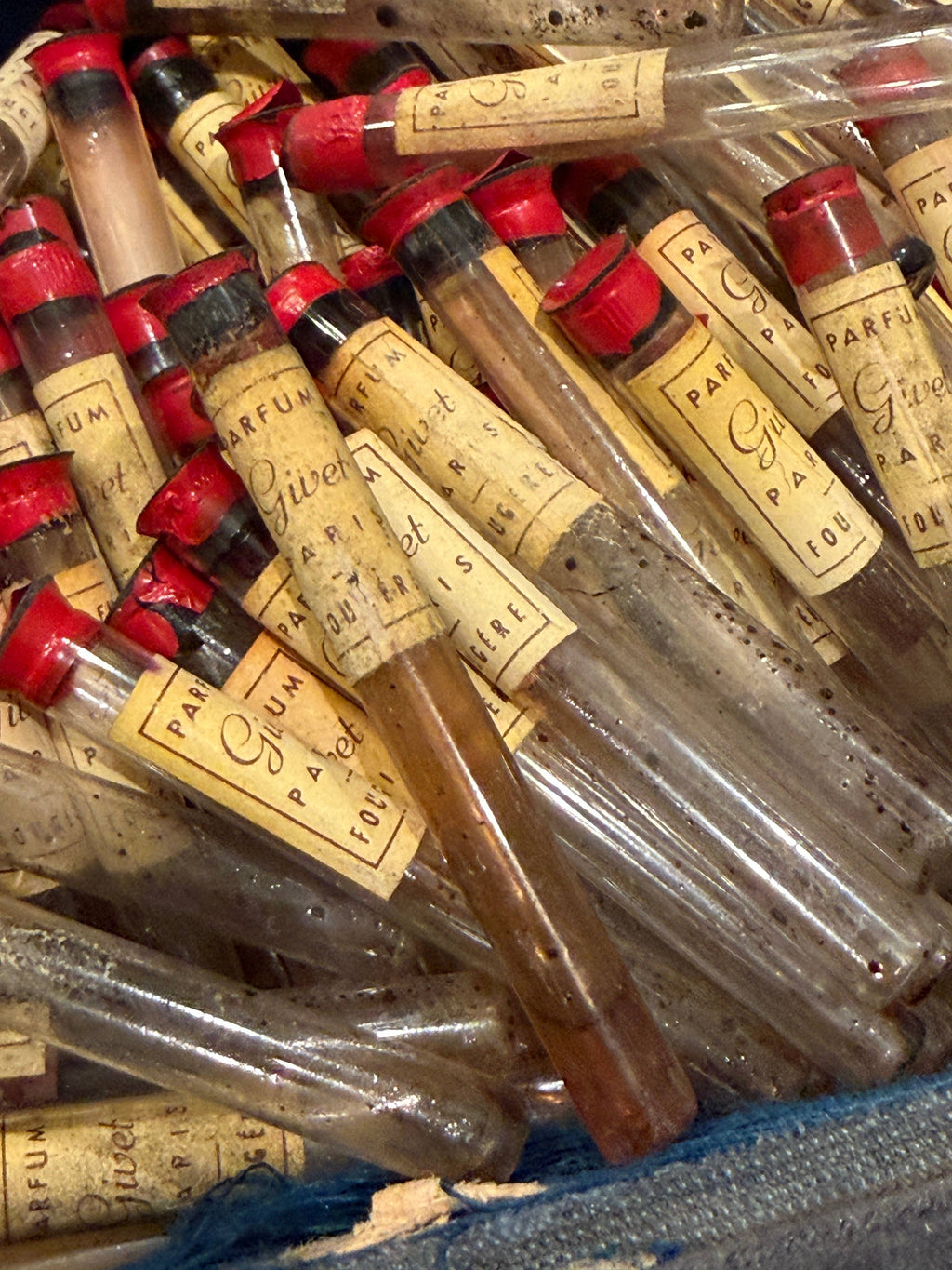Antique French Perfume Apothecary Vials