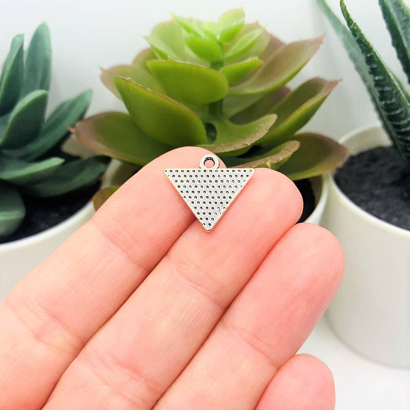 Triangle Evil Eye Charm