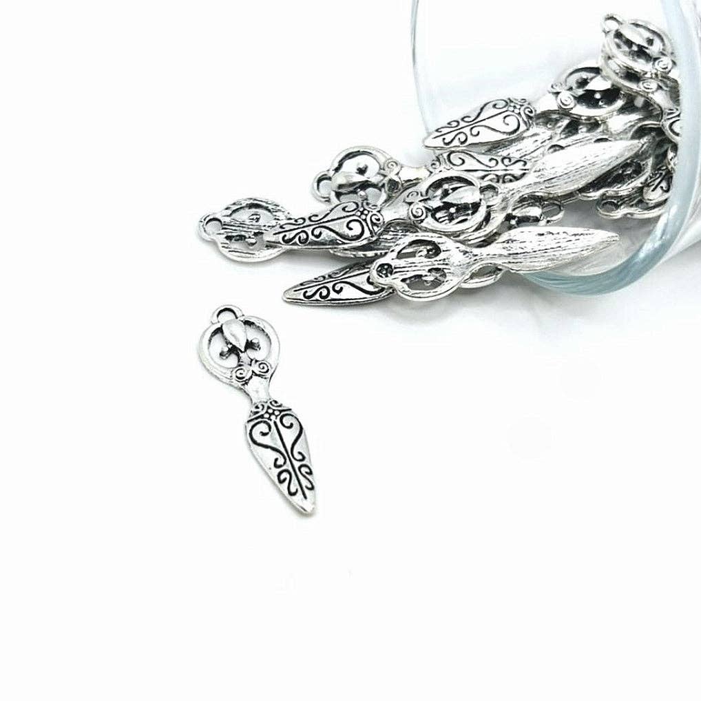 Silver Goddess Charms