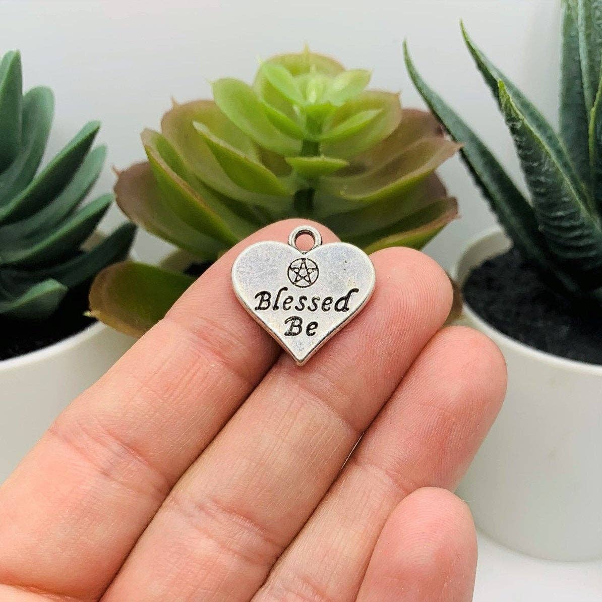 Blessed Be Heart Charm