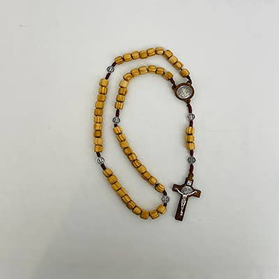 St Benedict Wooden Rosary