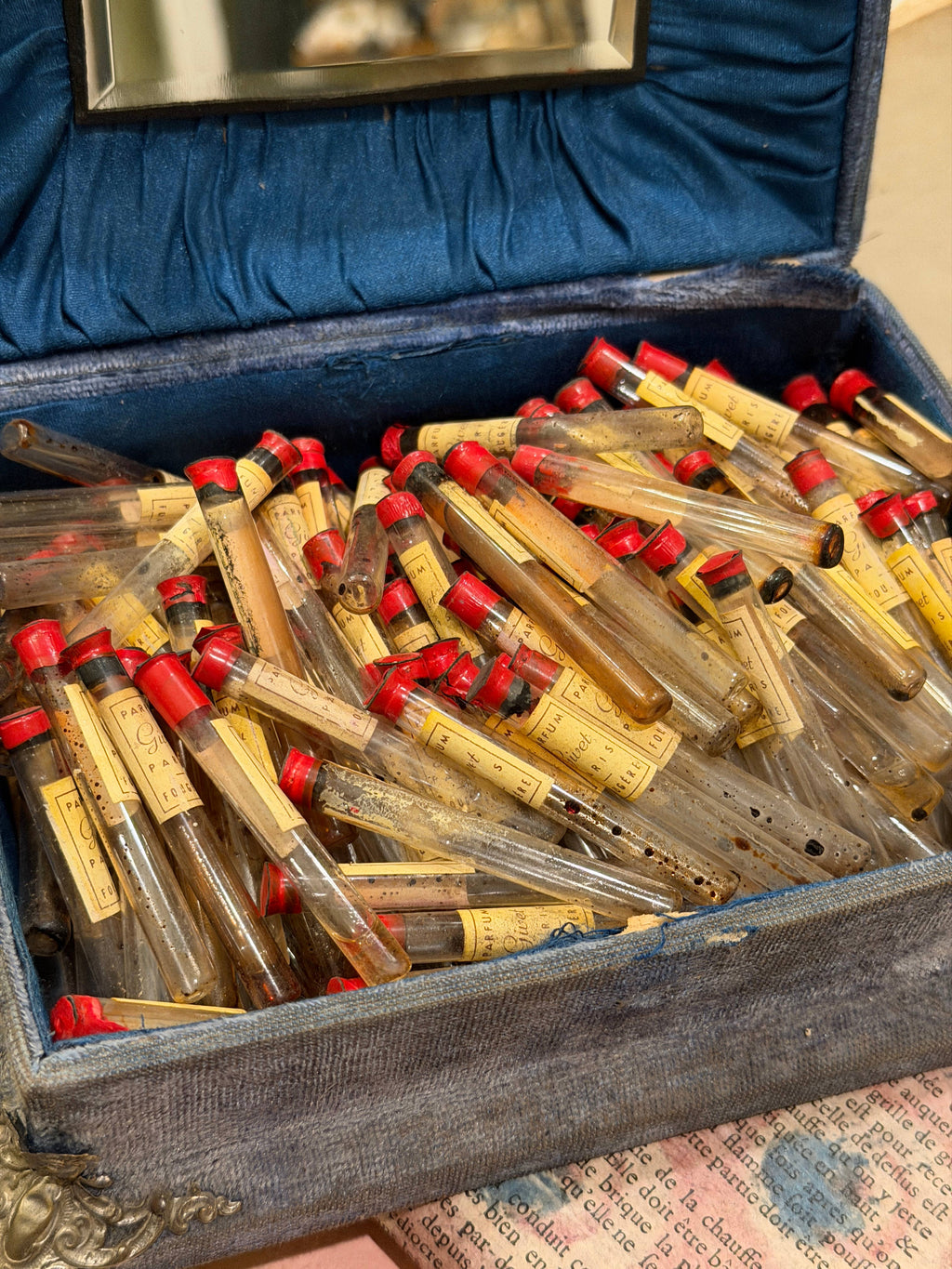 Antique French Perfume Apothecary Vials