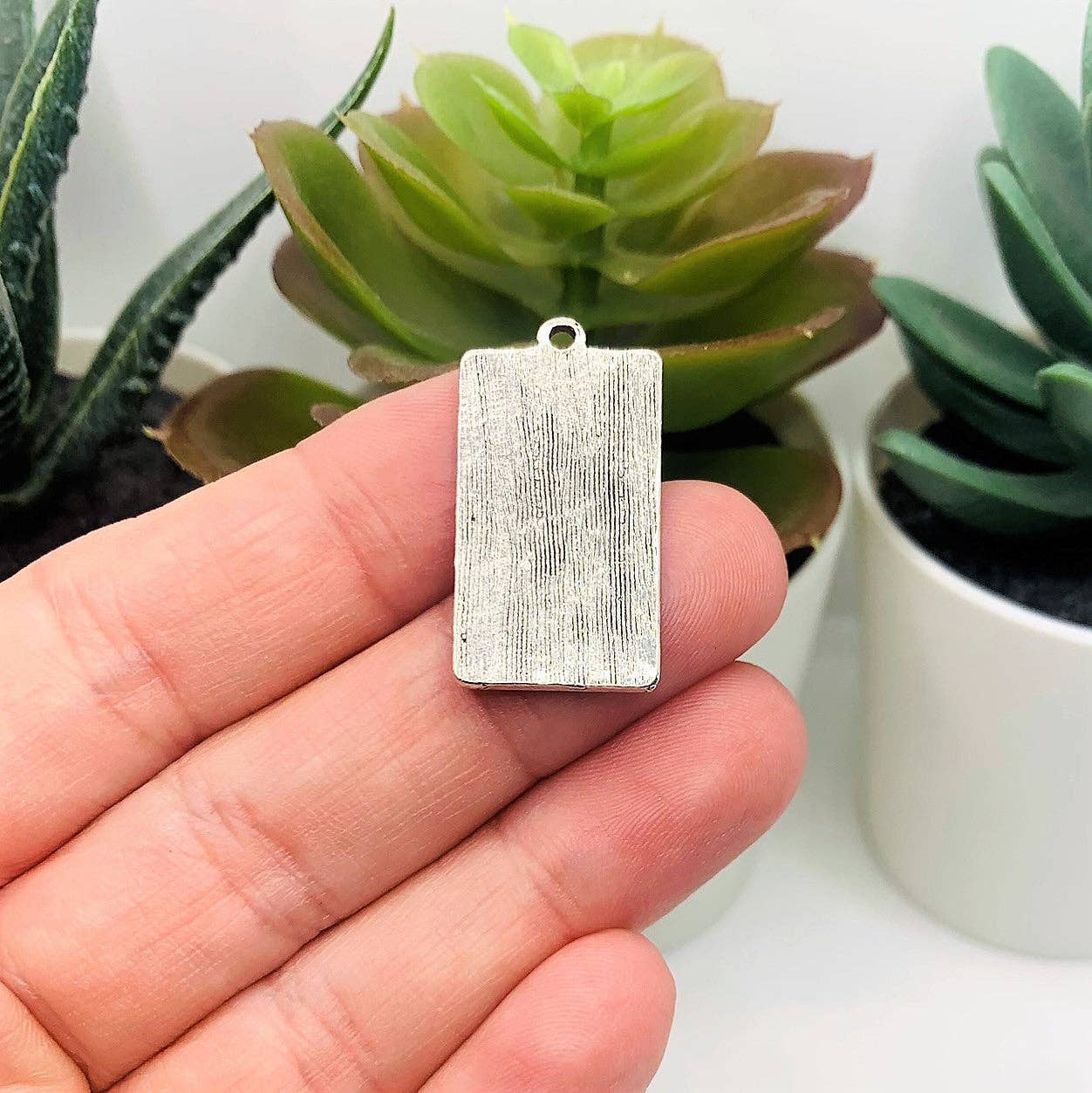 The Fortune Silver Tarot Card Fortune Teller Pendant, 28x15mm
