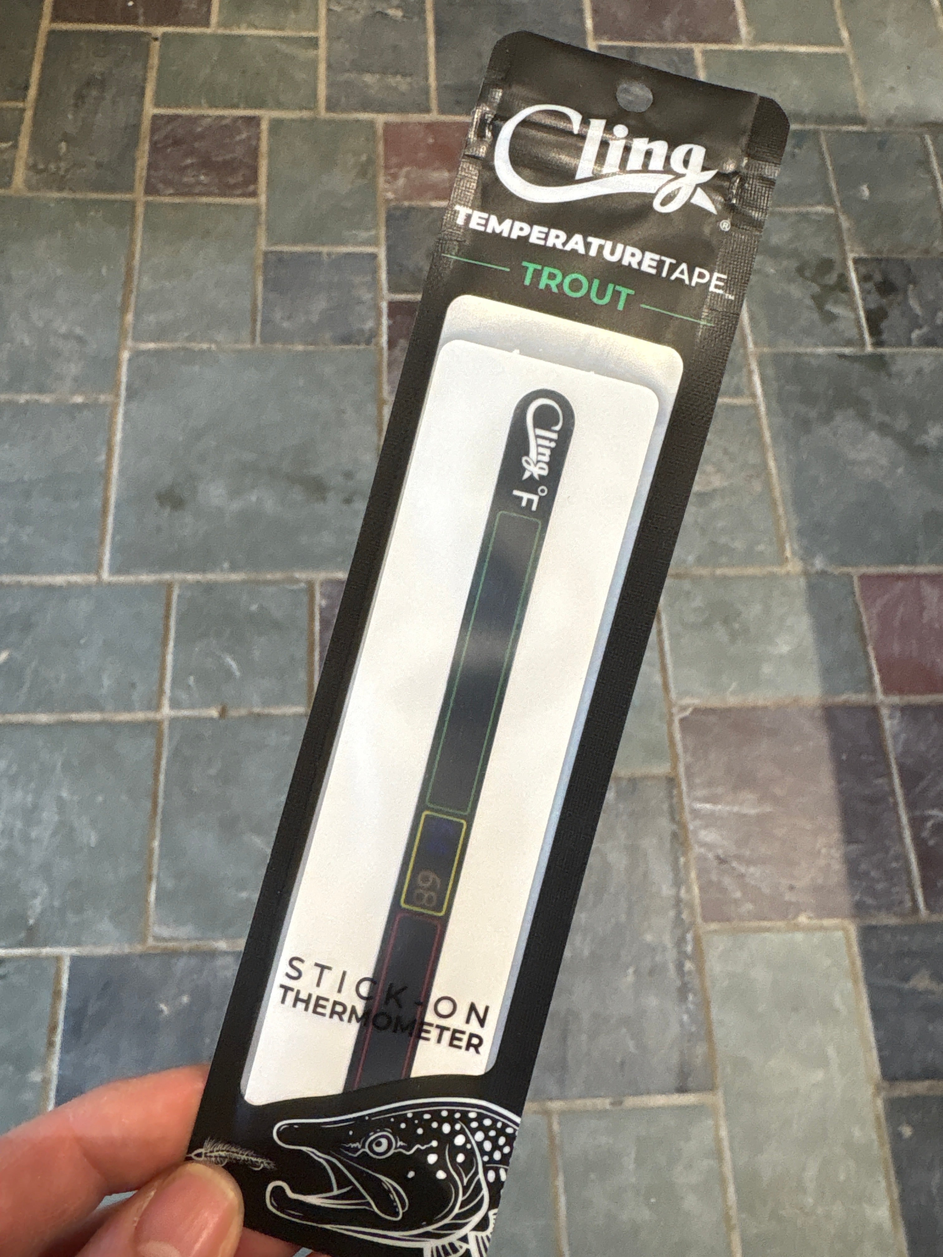 Fishing Temperature Tape - Stick on thermometer