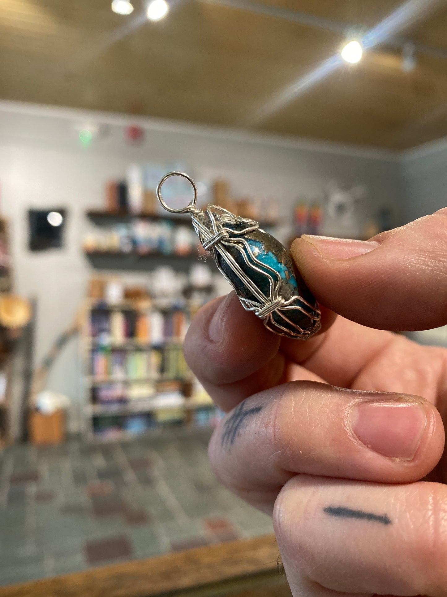 Turquoise Sterling Silver Pendant