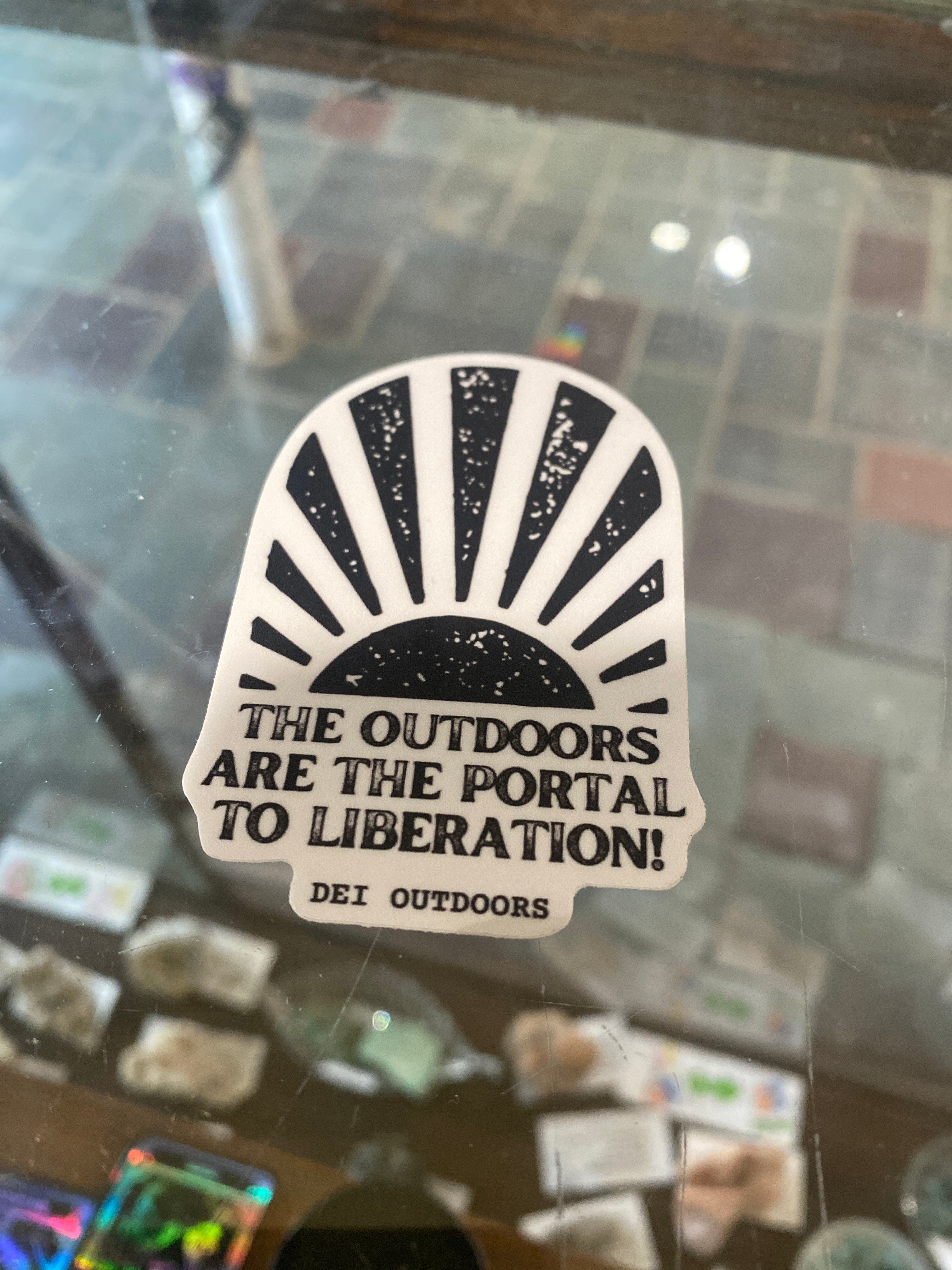 The Outdoors are a Portal Sticker