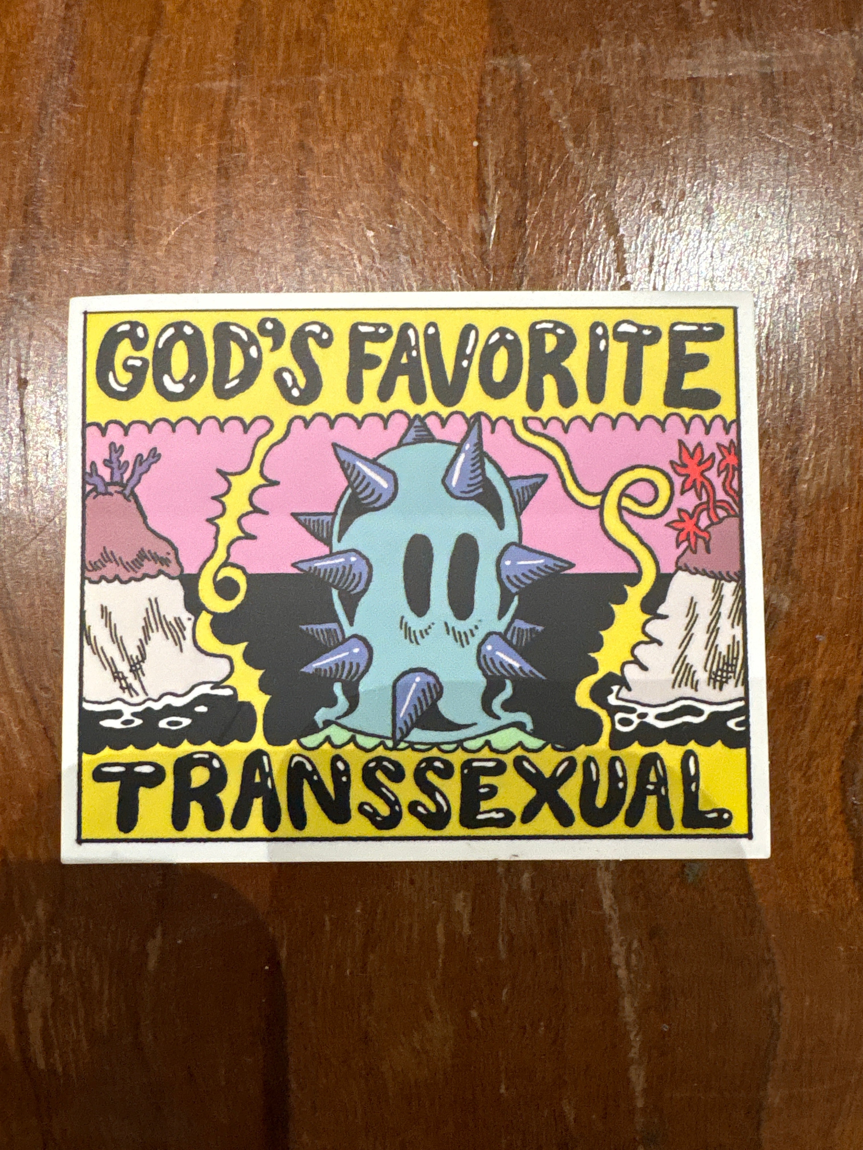 God's Favorite Transexual Sticker