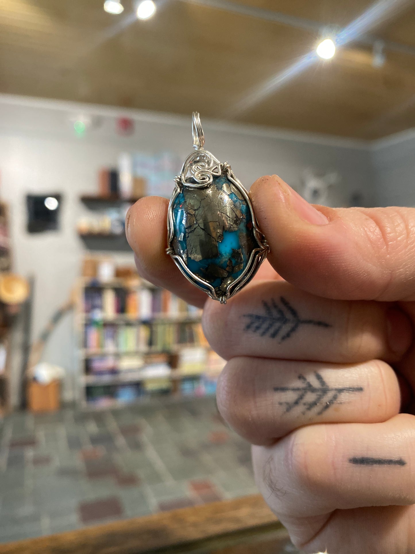 Turquoise Sterling Silver Pendant