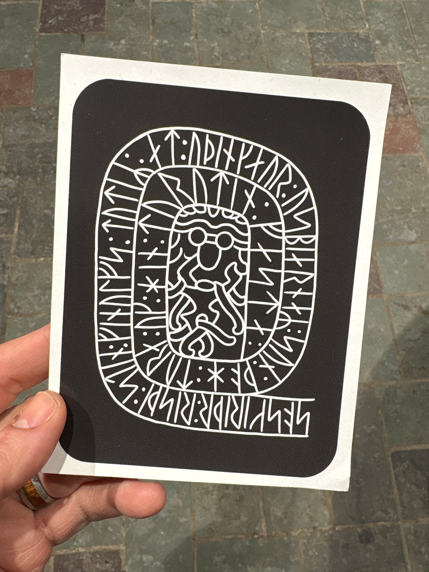 Skern Runestone Sticker