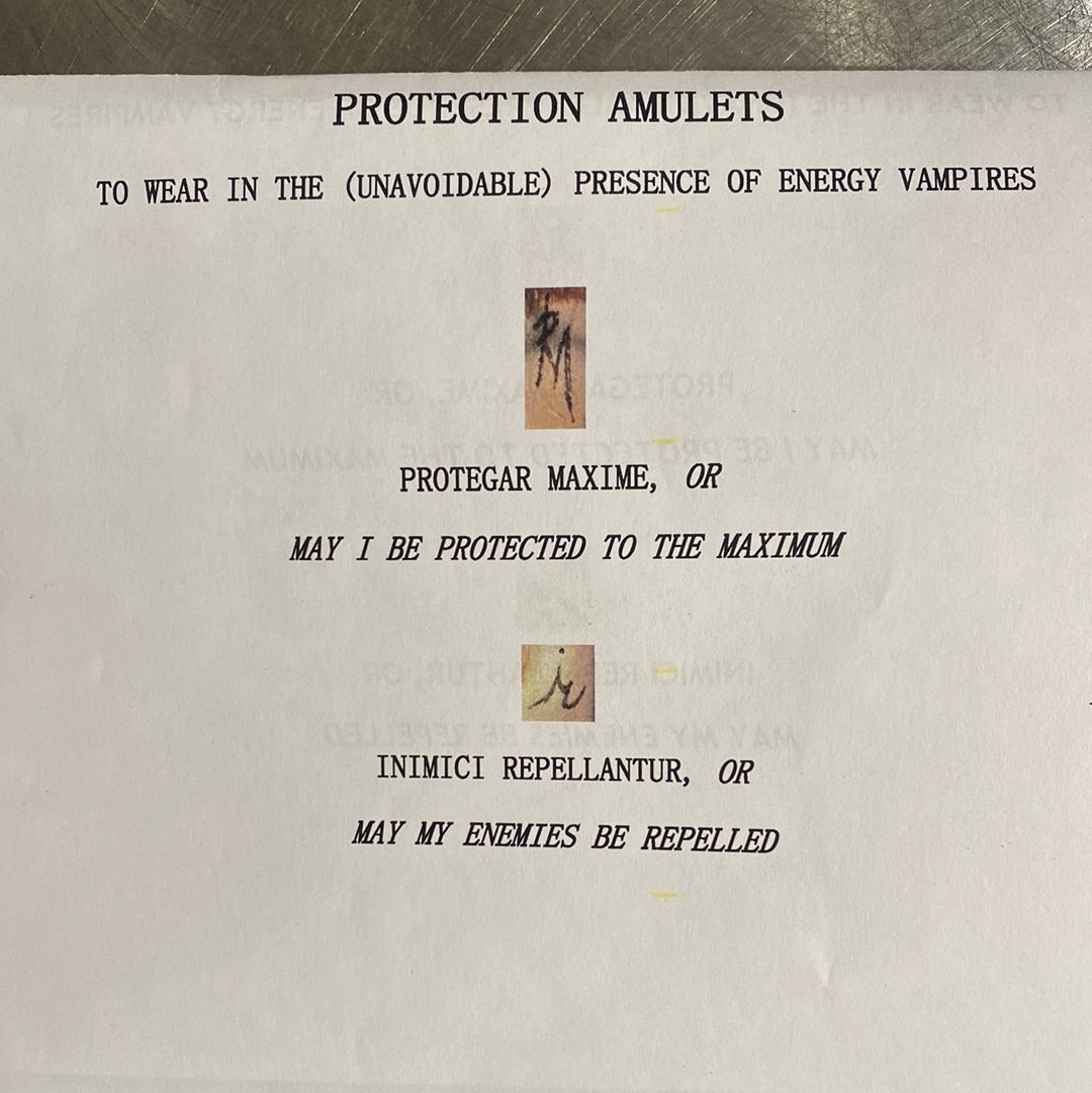 Protection Amulets