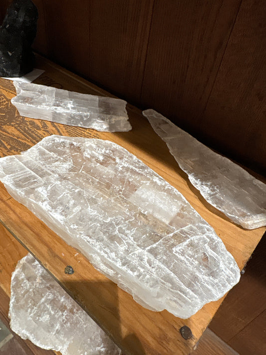 Natural Selenite Glass Charging Plate