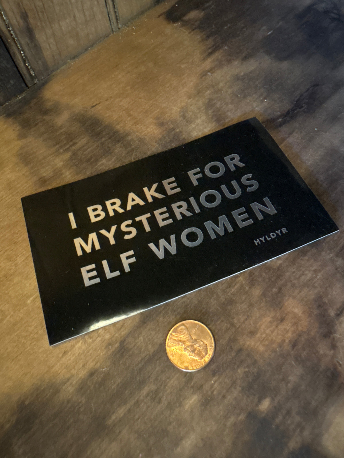 Elf Women Appreciation Bumper Sticker (Small)