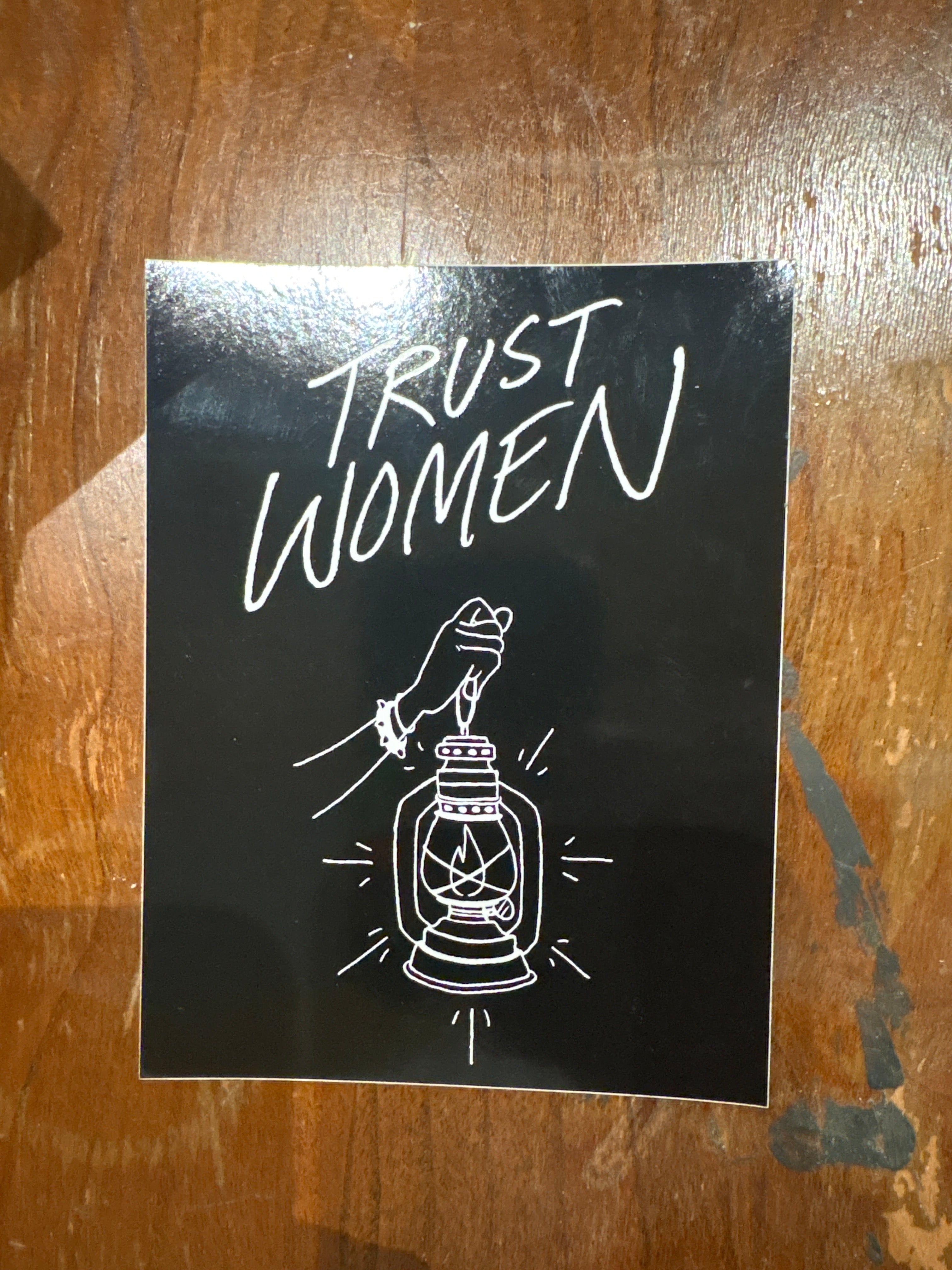 Trust Women Sticker
