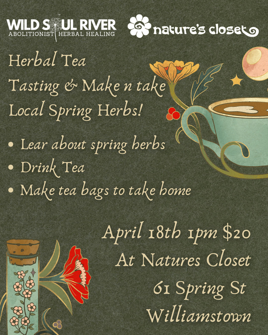 Herbal Tea Tasting & Make n take