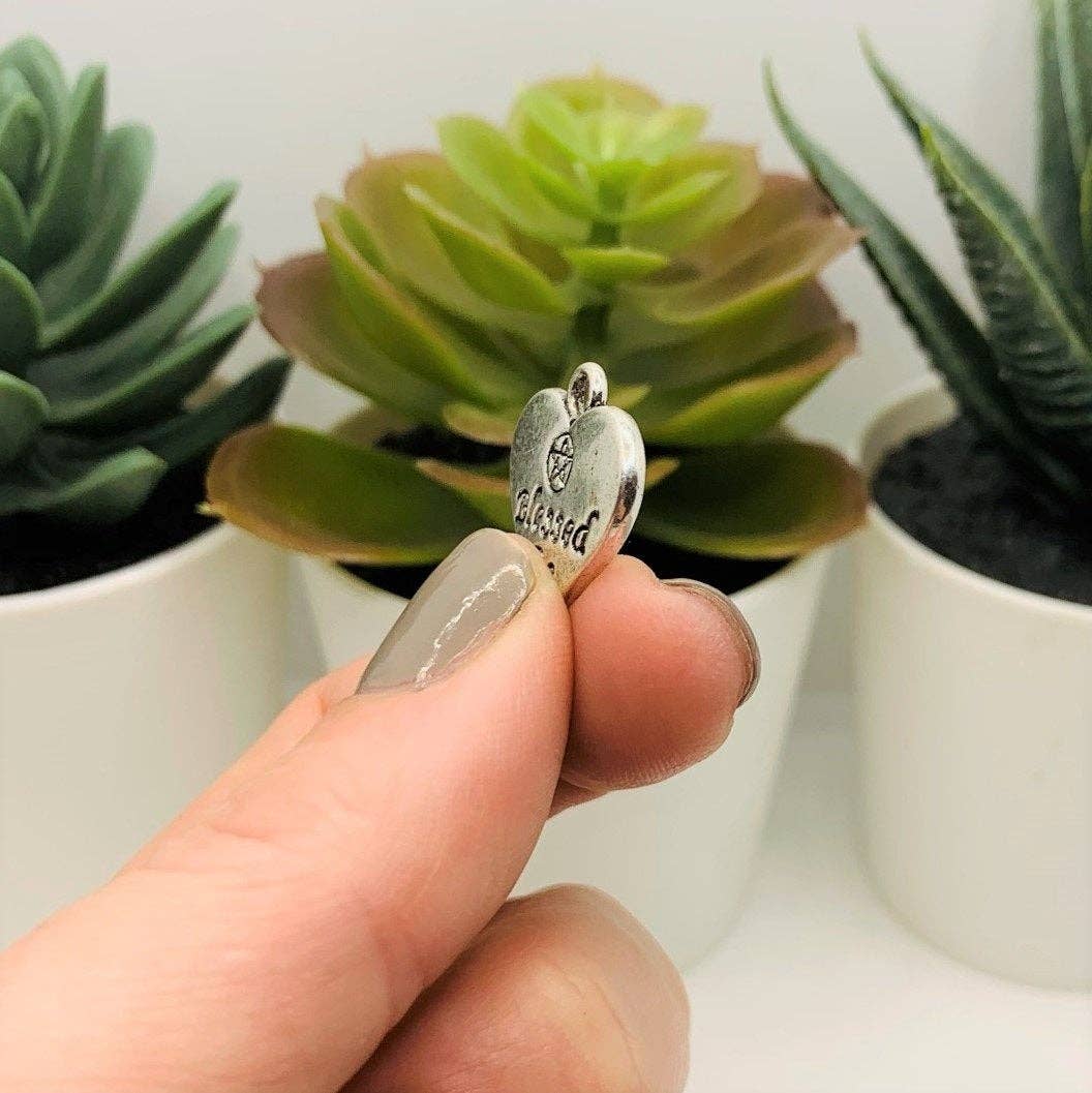 Blessed Be Heart Charm