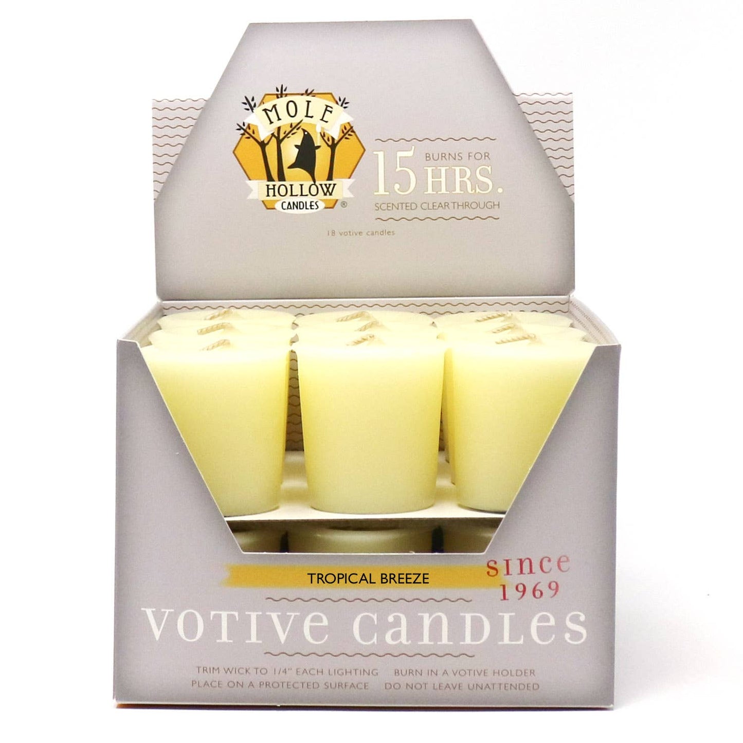 Tropical Breeze Scented Votive Candles, Made in USA