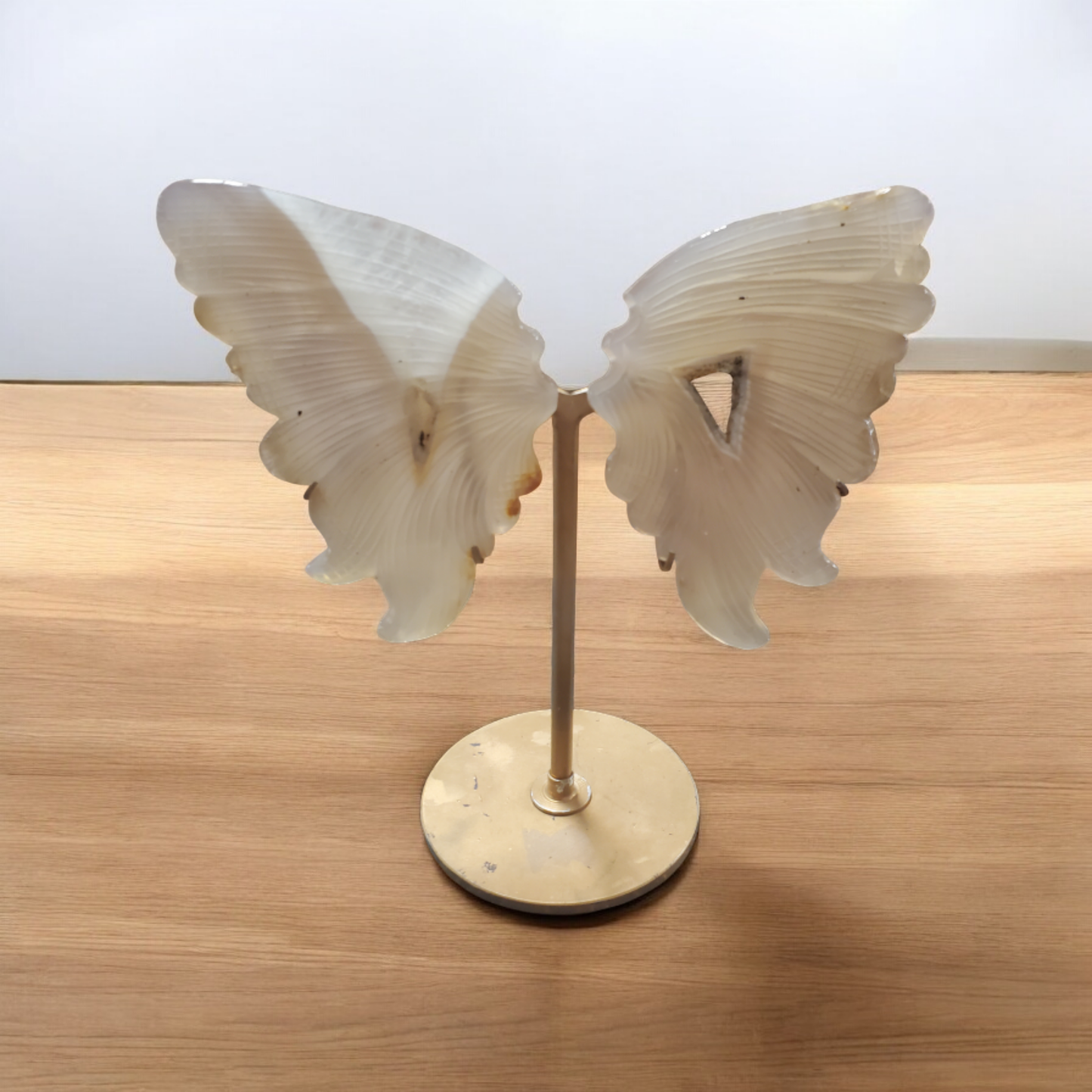 Agate wings with stand