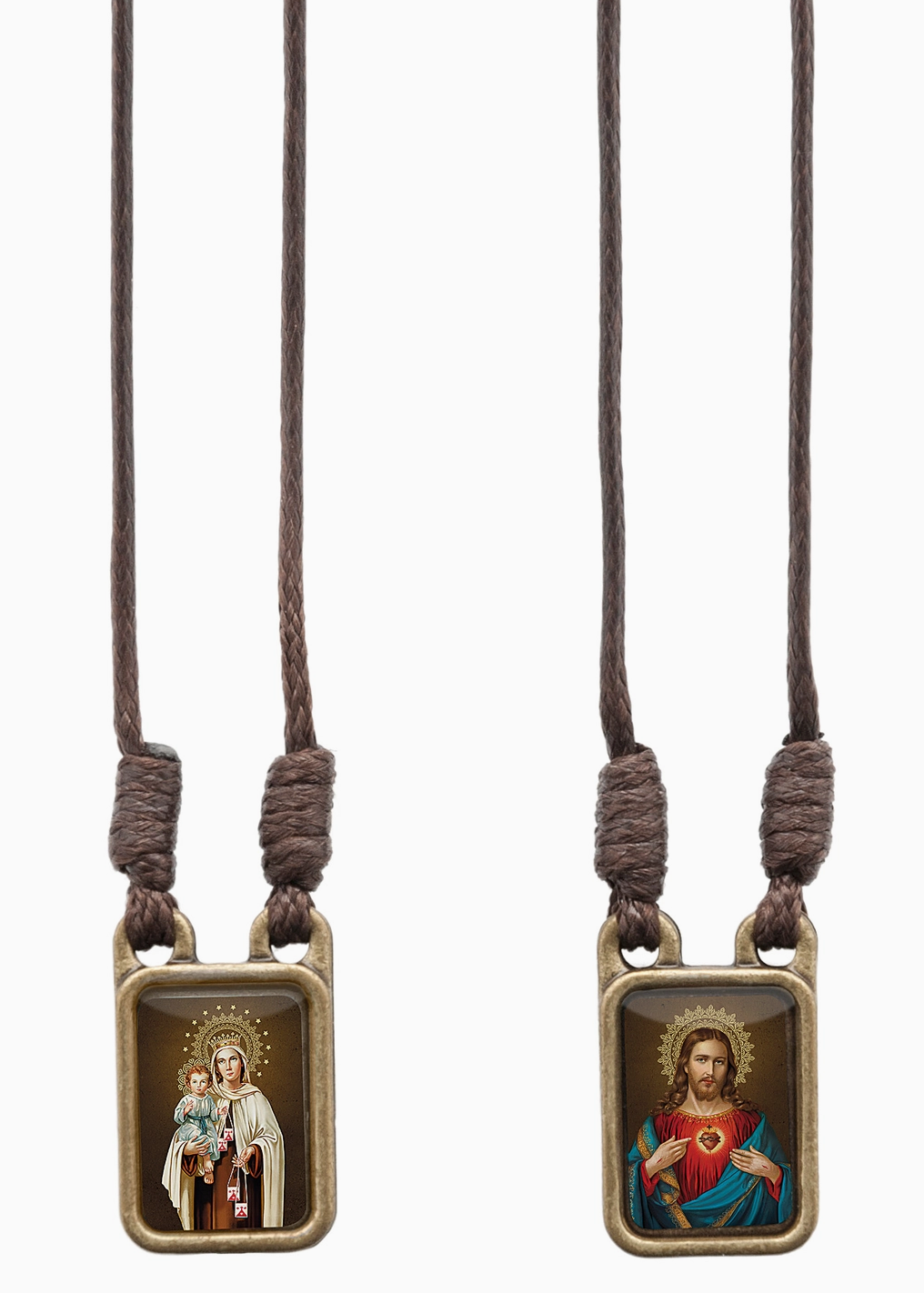 Sacred Heart of Jesus + Lady of Mt. Carmel Scapular