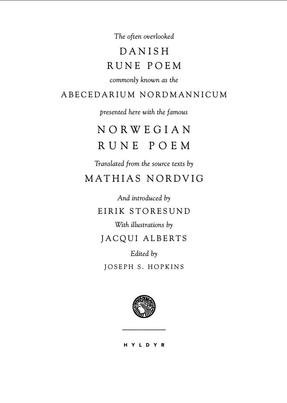 The Danish & Norwegian Rune Poems by Mathias Nordvig