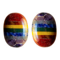 Rainbow Chakra Large Palm Stone