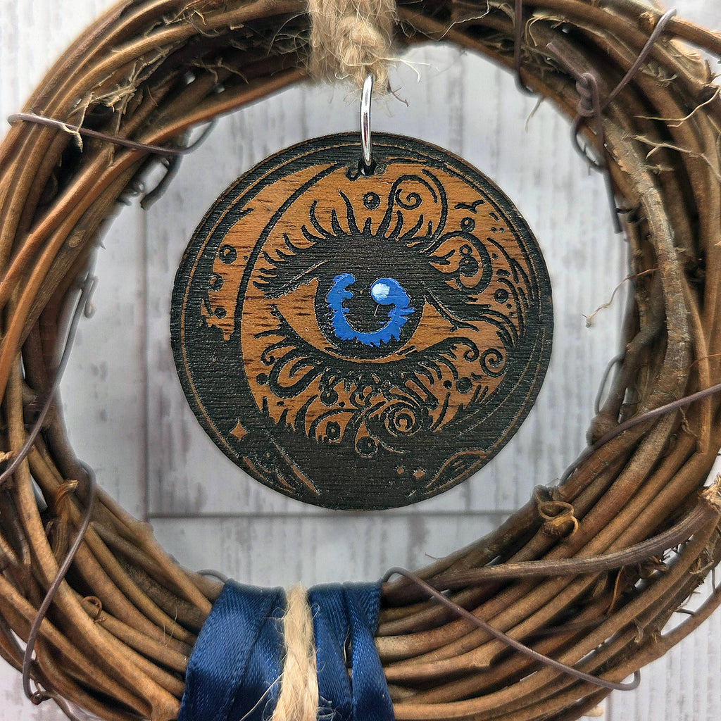Blue Evil Eye Witch's Bells