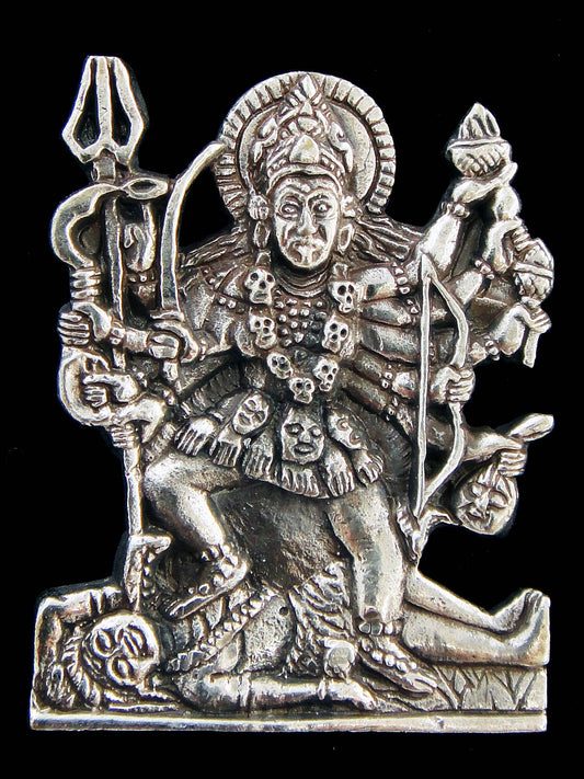 Kali Brass Deity Pendant