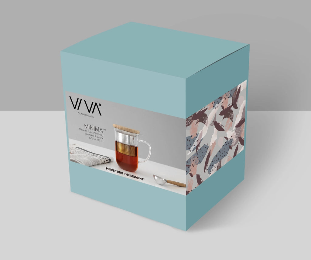 Minima™ Balance Double-Walled Glass Mug w/ Infuser