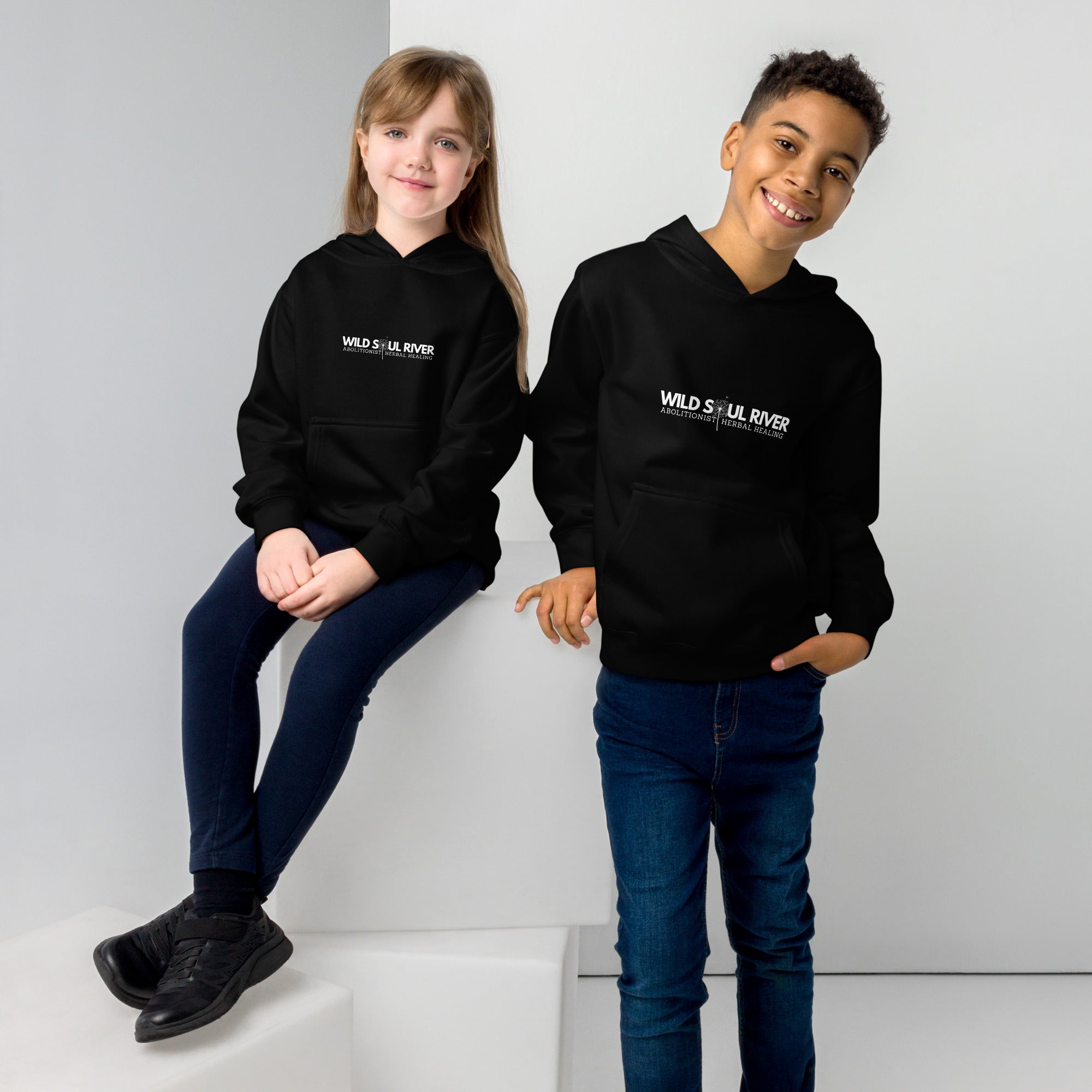 Kids logo fleece hoodie