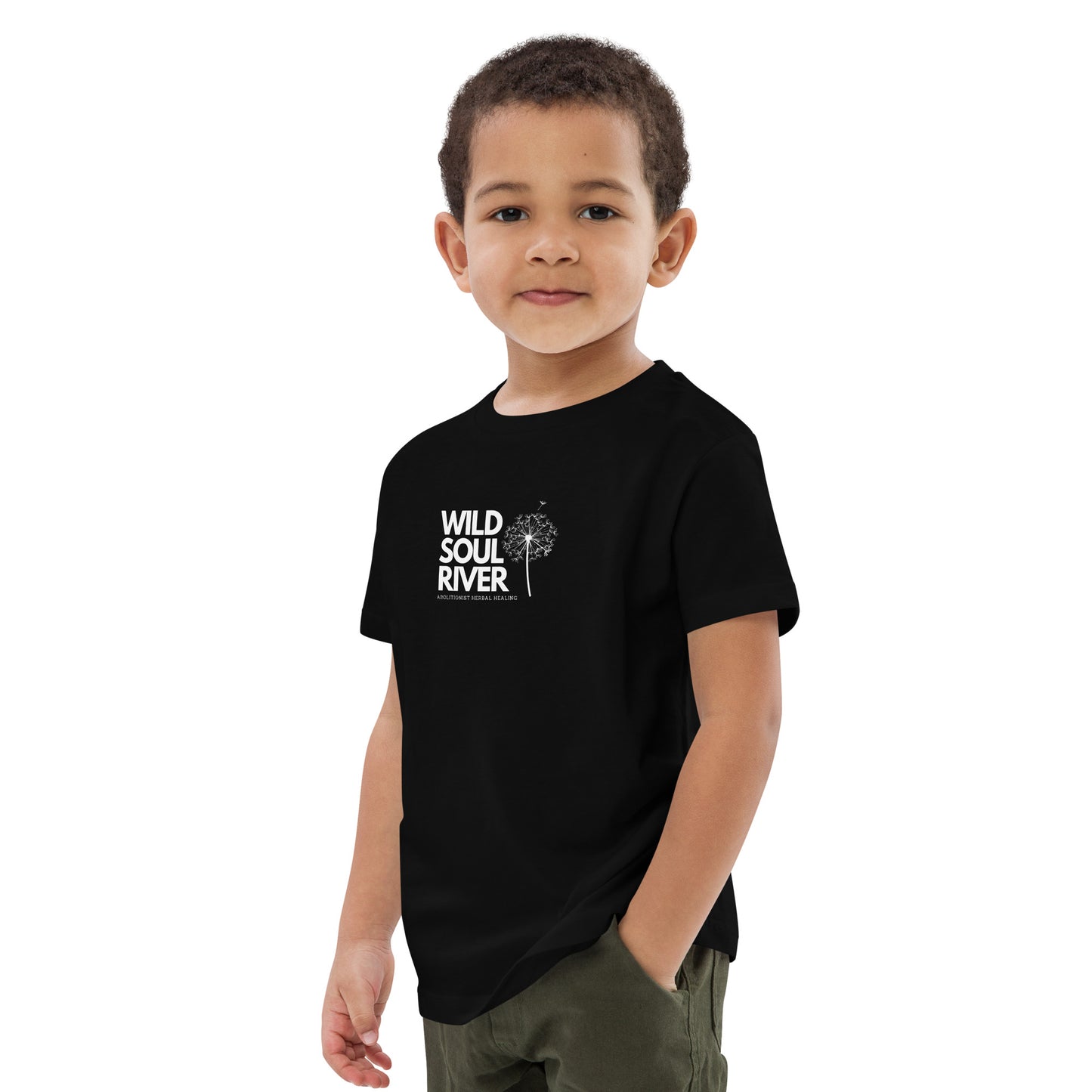 Organic cotton kids logo t-shirt