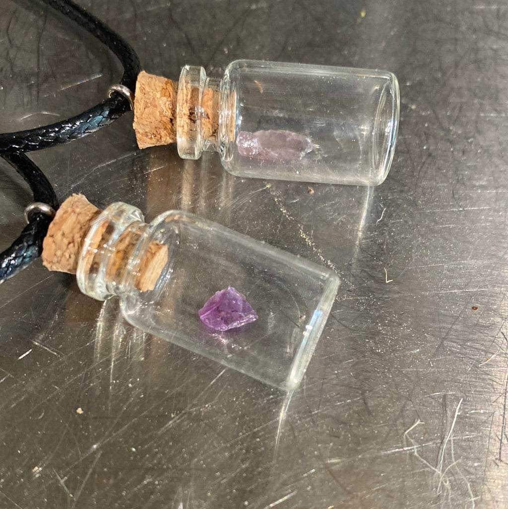 Vial Crystal Necklace