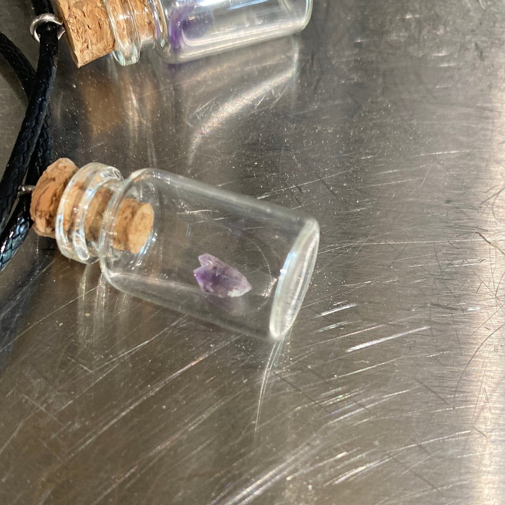 Vial Crystal Necklace